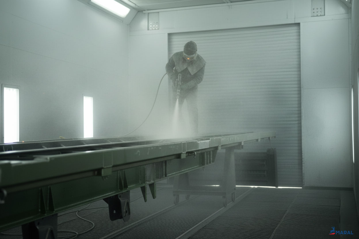 رنگ‌آمیزی استاندارد و پوشش ضد زنگ شاسی