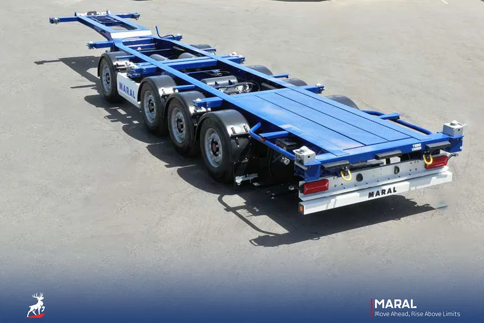 تریلر کانتینر بر جامبو سه و چهار محور