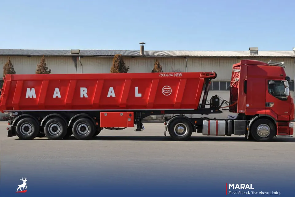 تریلی کمپرسی 34 متر مکعبی سه محور طرح مارال