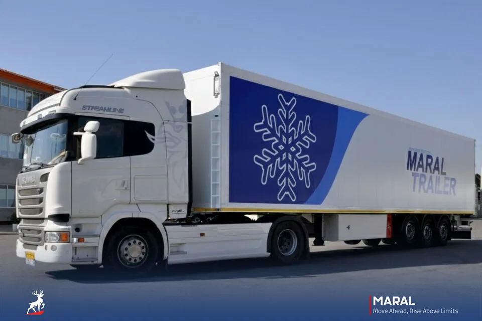 تریلی یخچالی سه محور