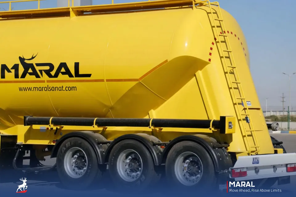 تریلی بونکر حمل سیمان سه محور (نسل جدید)