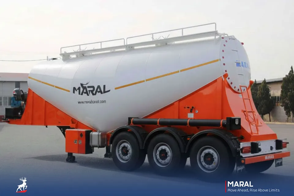 تریلی بونکر حمل سیمان سه محور