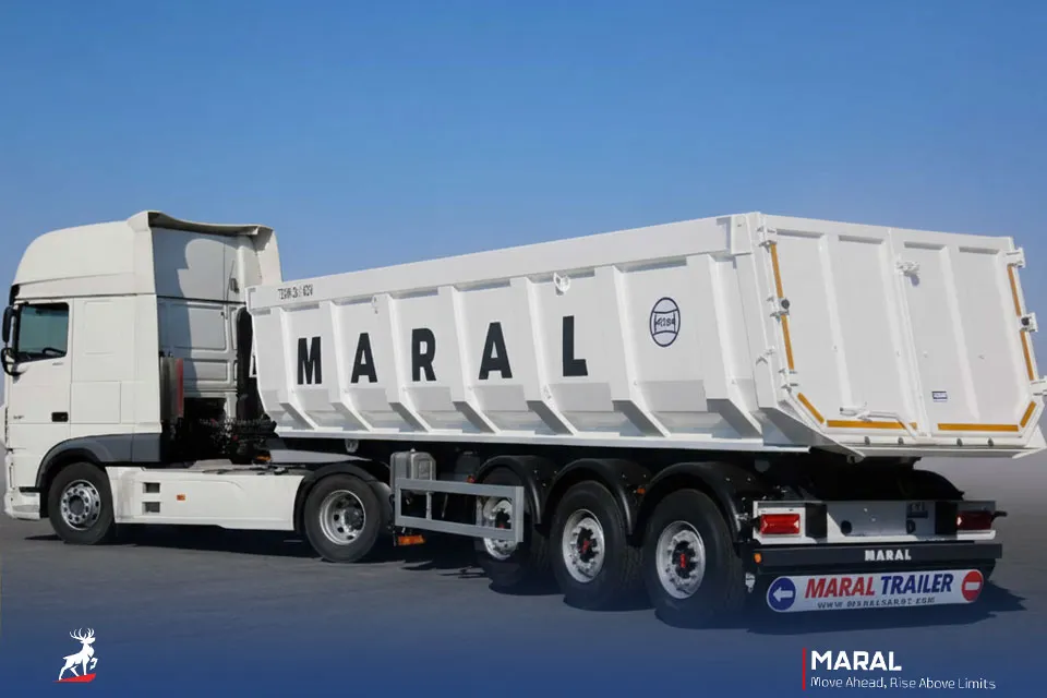 تریلی کمپرسی 34 متر مکعبی سه محور طرح مارال