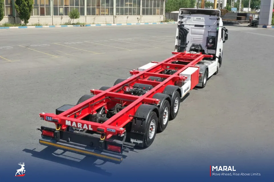 تریلر کانتینر بر 45 فوت سه محور