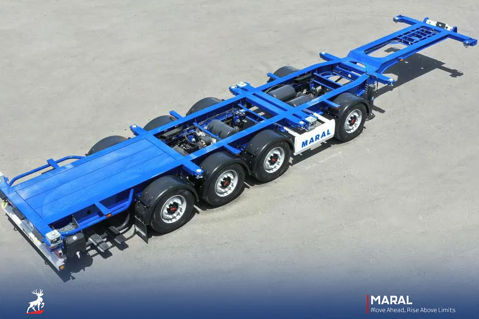 تریلر کانتینر بر جامبو سه و چهار محور