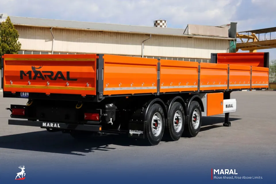 تریلی بغلدار سه محور