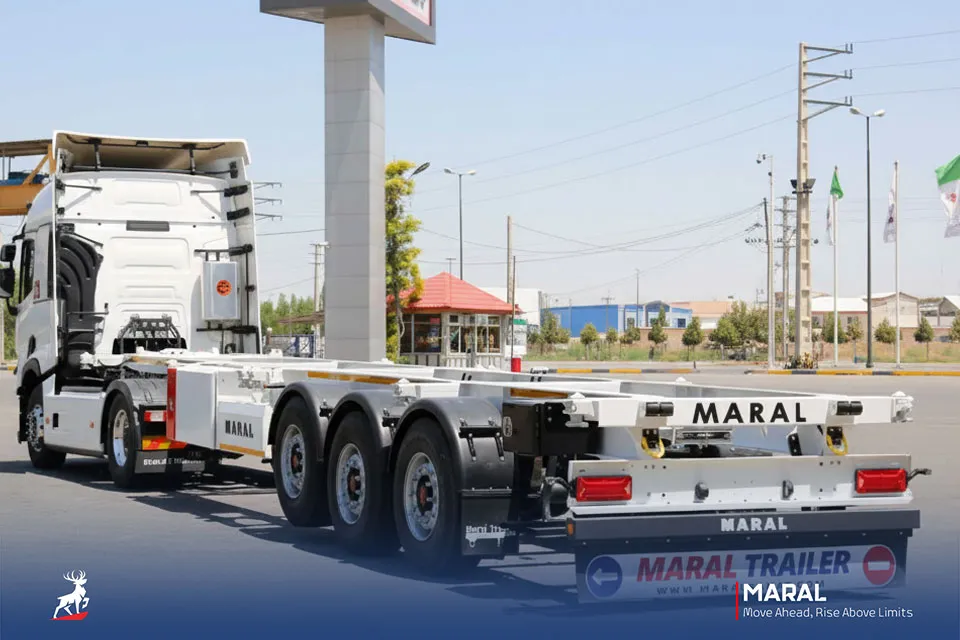 تریلر کانتینر بر 45 فوت سه محور