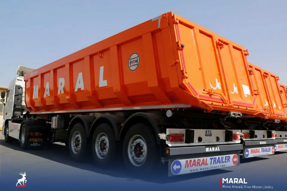 تریلی کمپرسی 34 متر مکعبی سه محور طرح مارال