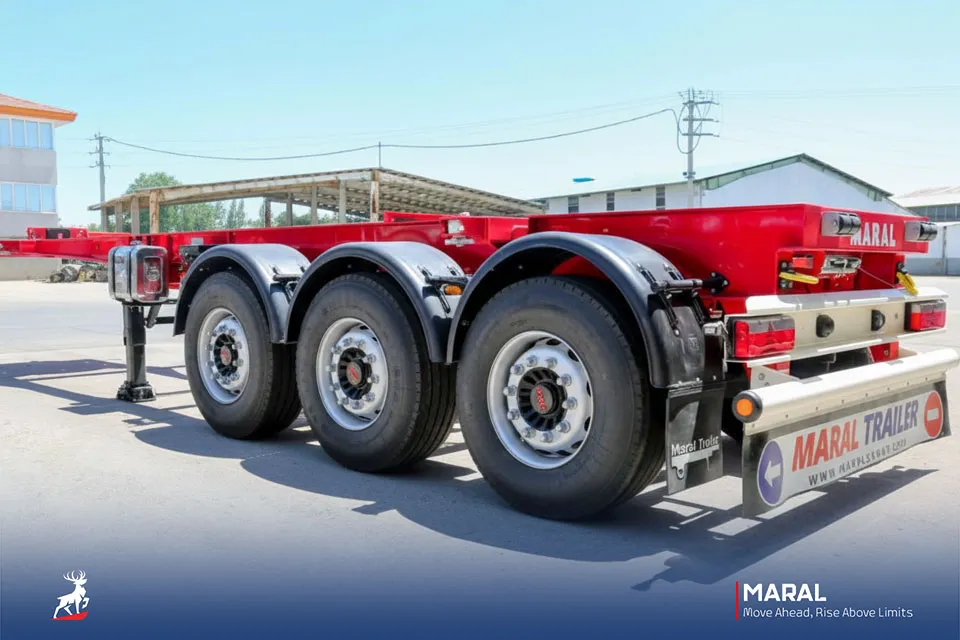 تریلر کانتینر بر 20 فوت سه محور