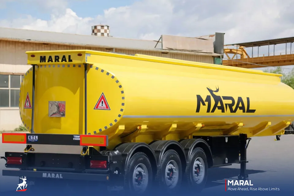 تریلی تانکر حمل سوخت سه محور