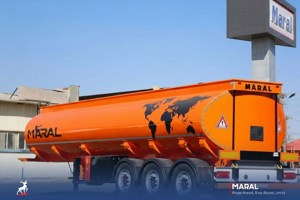 تریلی تانکر حمل سوخت سه محور