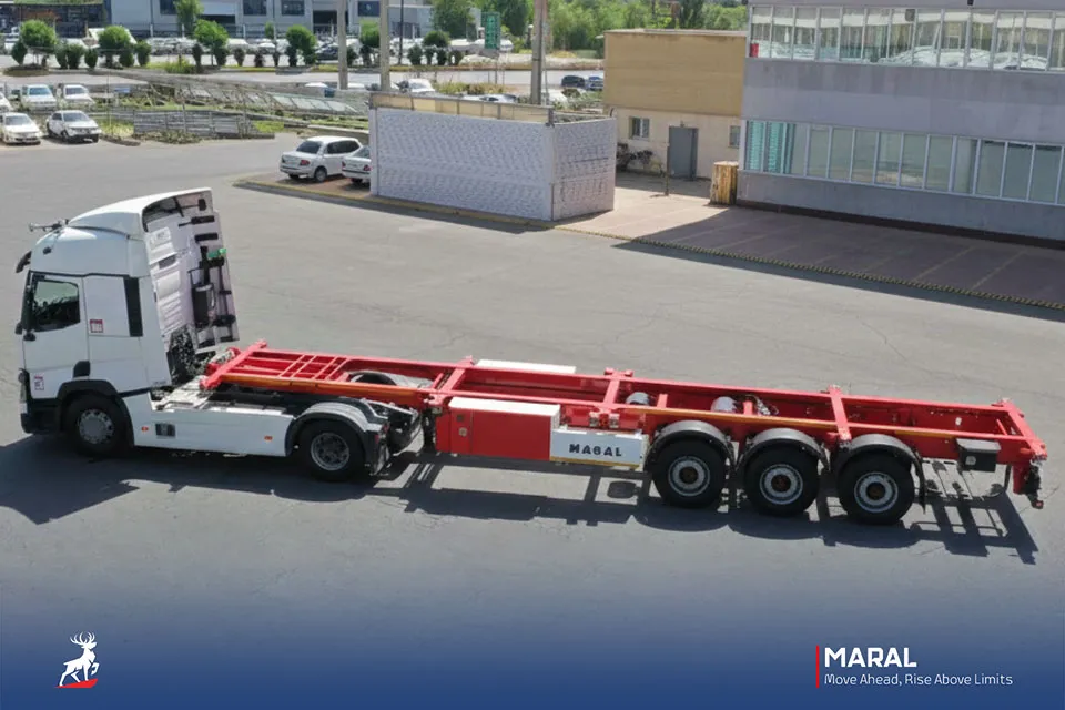 تریلر کانتینر بر 45 فوت سه محور