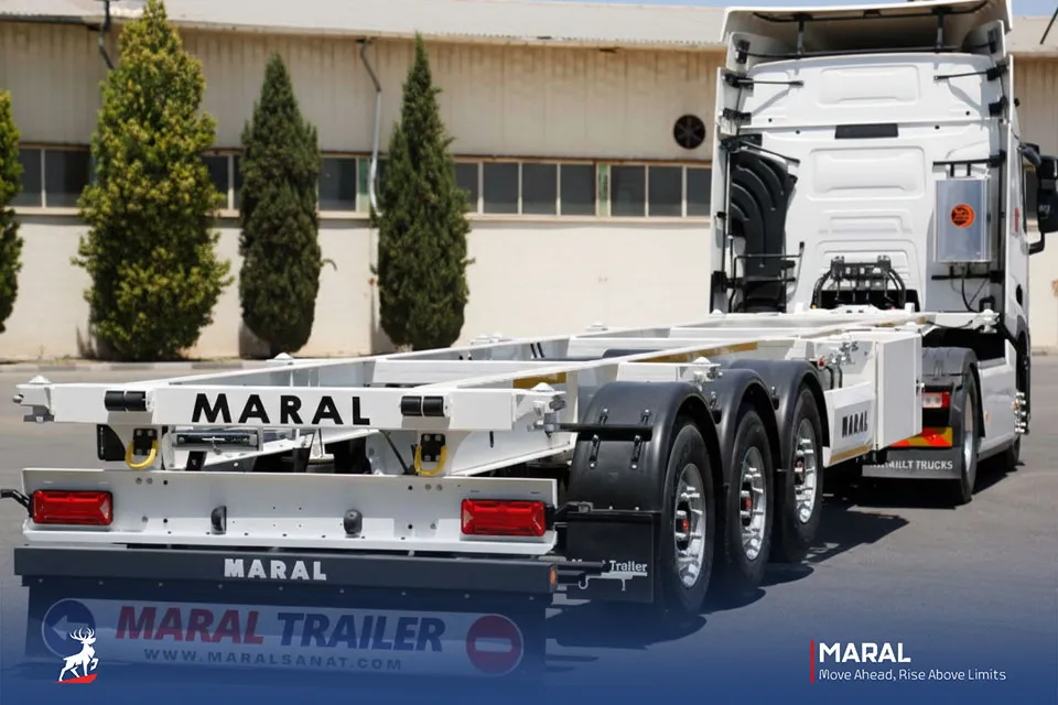 تریلر کانتینر بر 45 فوت سه محور