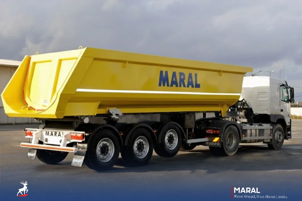 تریلی کمپرسی 24 متر مکعبی سه محور آلمانی