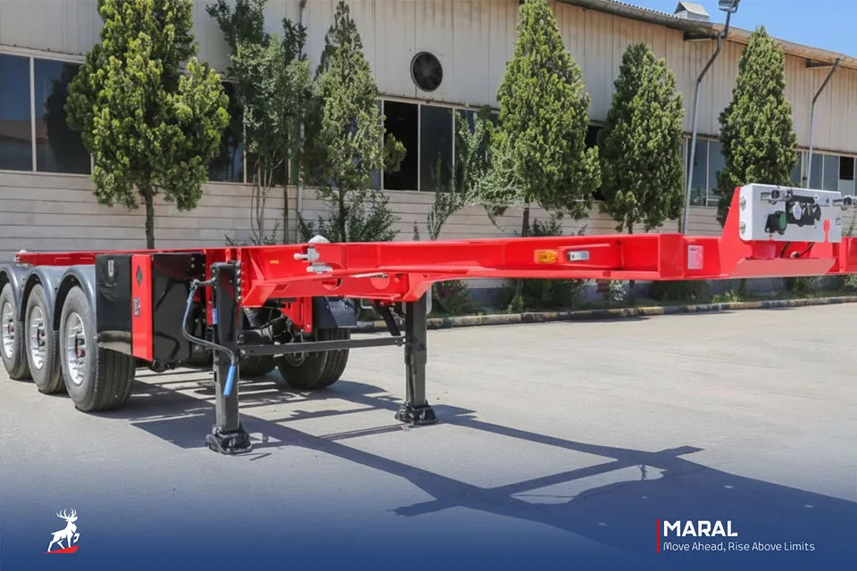 تریلر کانتینر بر 20 فوت سه محور