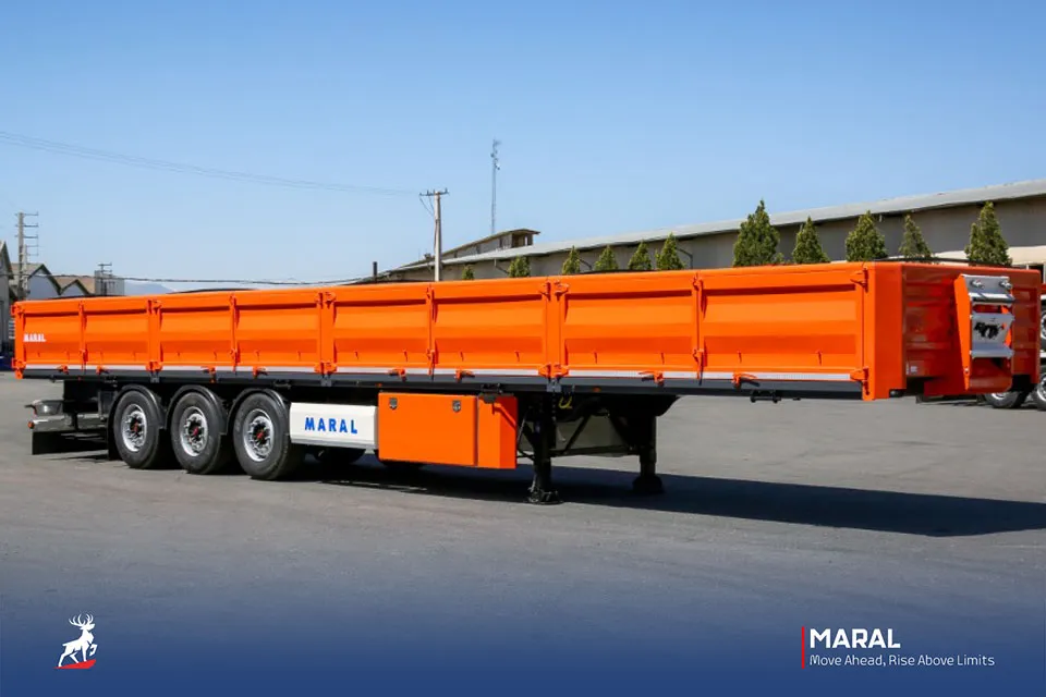 تریلی بغلدار سه محور جدید 2021