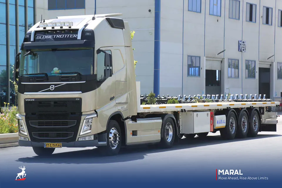 تریلی کفی ( ساده و رولبر)  سه محور