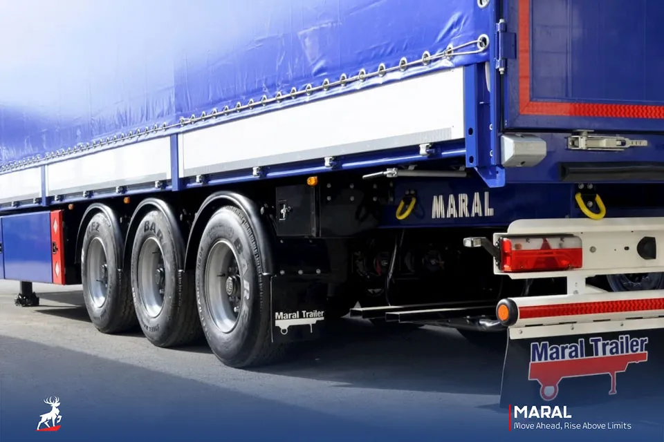 تریلر چادری سه محور (معمولی)