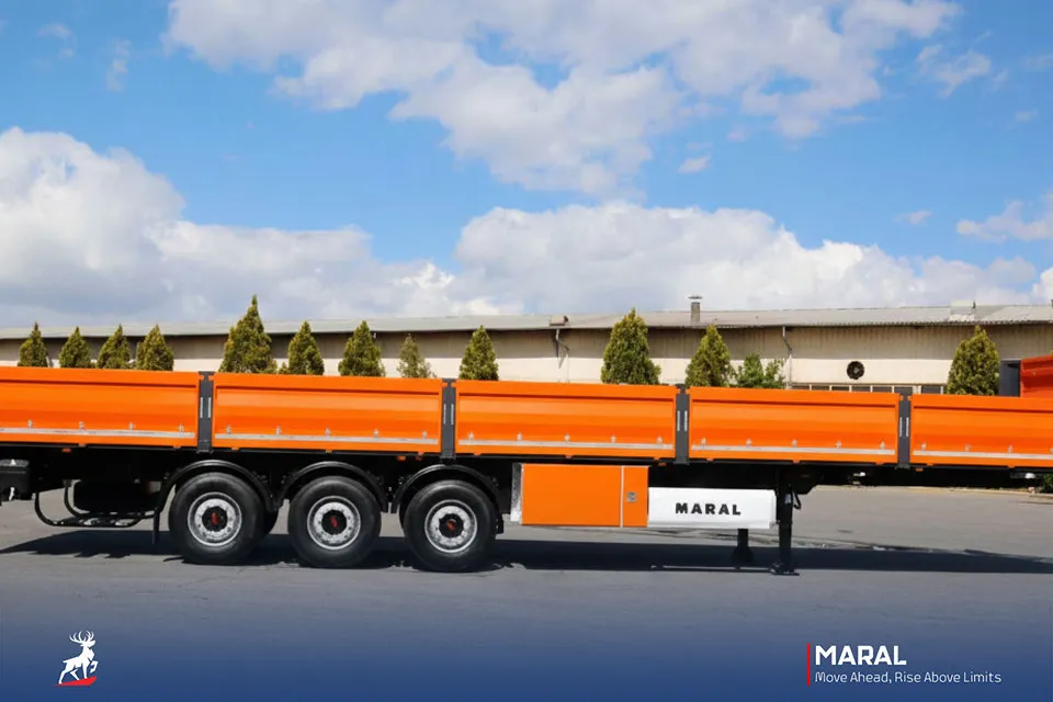 تریلی بغلدار سه محور