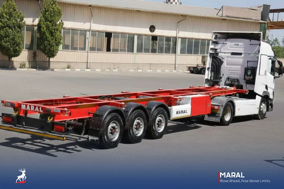 تریلر کانتینر بر 45 فوت سه محور