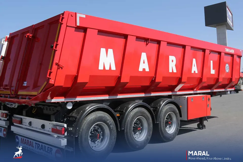 تریلی کمپرسی 34 متر مکعبی سه محور طرح مارال