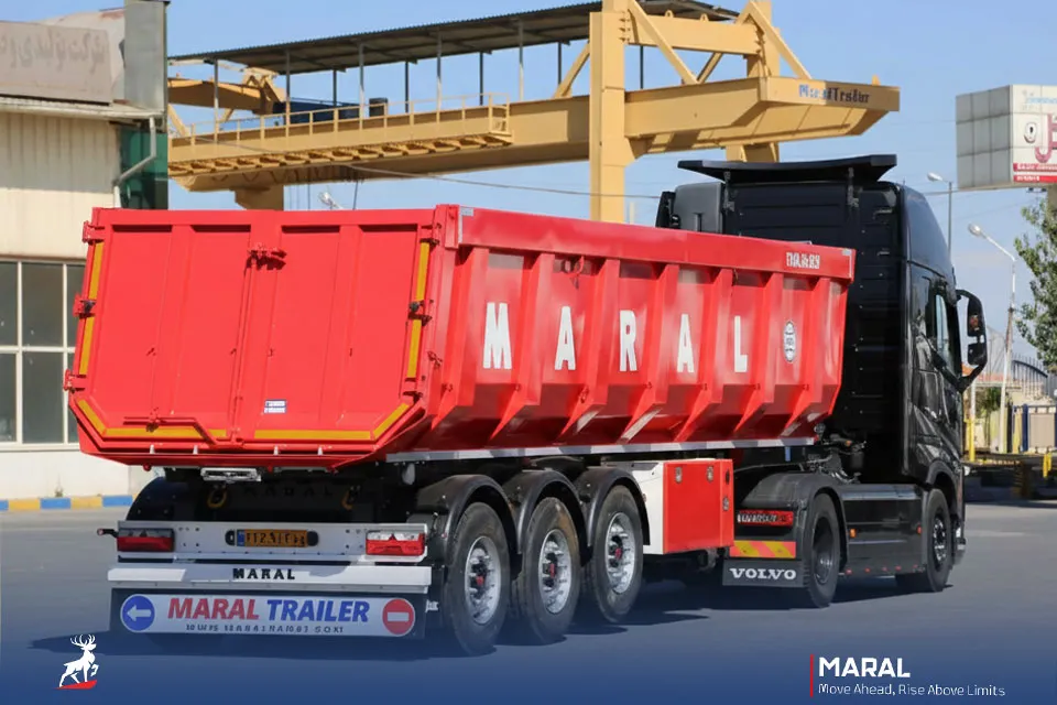 تریلی کمپرسی 34 متر مکعبی سه محور طرح مارال