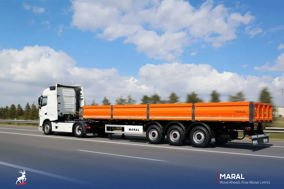 تریلی بغلدار سه محور