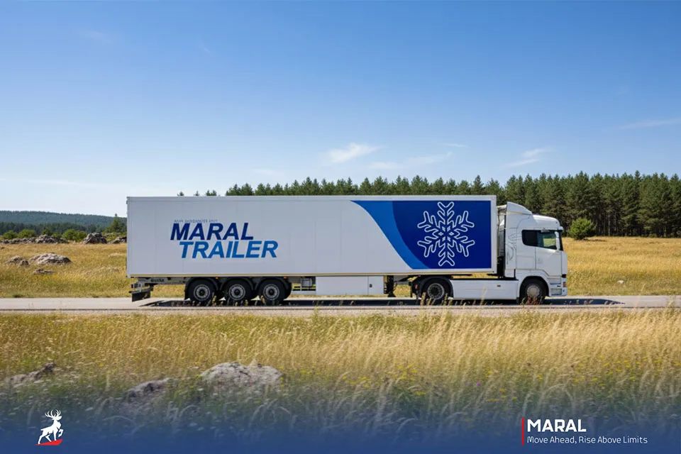 تریلی یخچالی سه محور