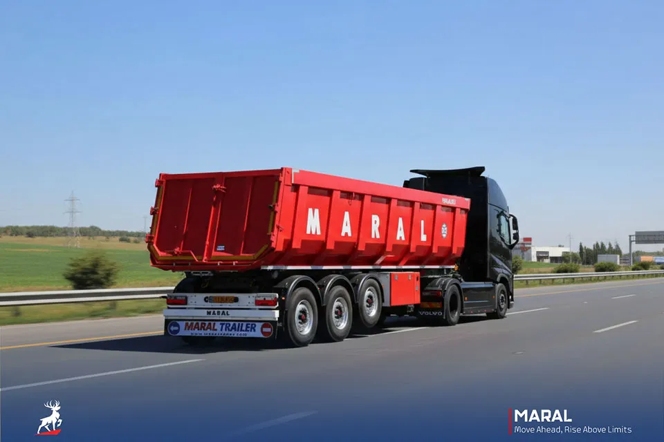 تریلی کمپرسی 34 متر مکعبی سه محور طرح مارال