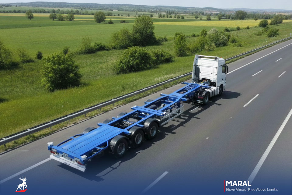 تریلر کانتینر بر جامبو سه و چهار محور